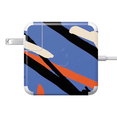 Abstract Lines 85W Power Adapter (15 and 17 inch MacBook Pro Charger) Skin