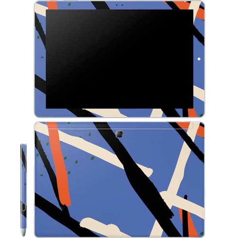 Abstract Lines Galaxy Book 12in Skin