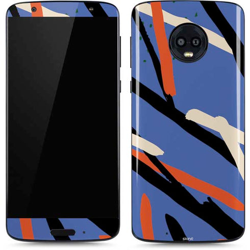 Abstract Lines Moto G6 Skin