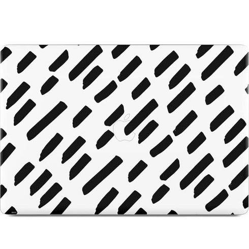 Black Dash MacBook Skins