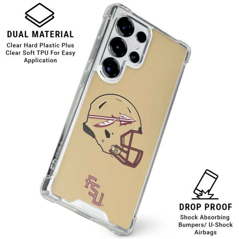 Florida State University FSU Helmet Galaxy S26 Ultra Clear Case