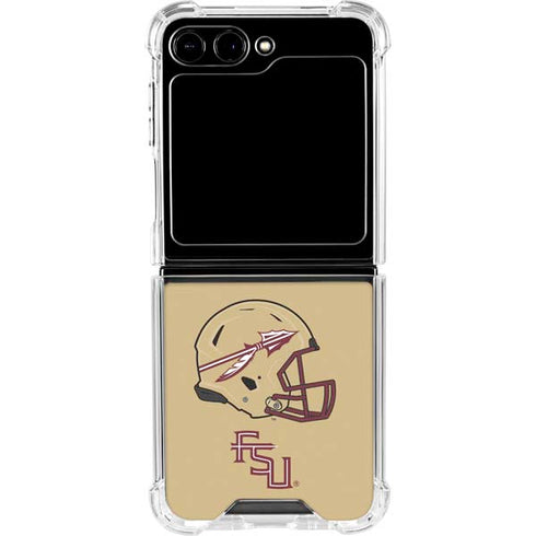Florida State University FSU Helmet Galaxy Z Flip6 Clear Case