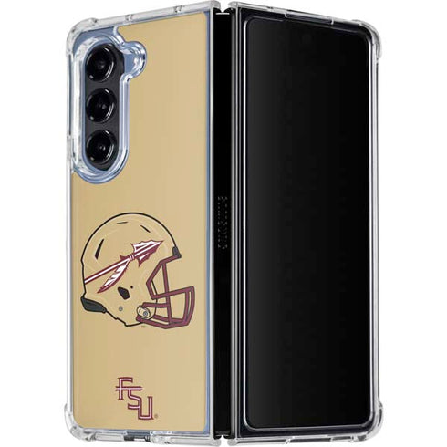 Florida State University FSU Helmet Galaxy Z Fold5 5G Clear Case