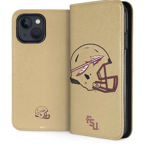 Florida State University FSU Helmet iPhone 15 Plus Folio Case