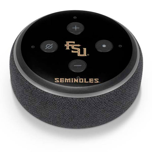 Florida State FSU Seminoles Black Amazon Echo Dot Skin