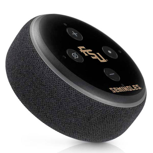 Florida State FSU Seminoles Black Amazon Echo Dot Skin