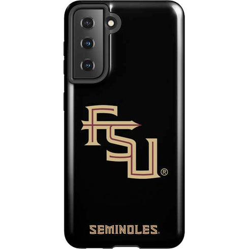 Florida State FSU Seminoles Black Galaxy S21 5G Pro Case