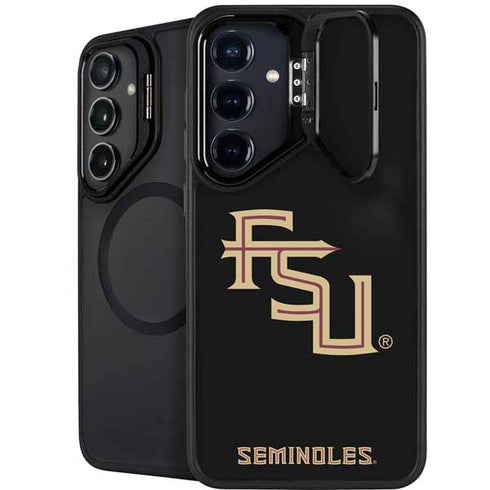 Florida State FSU Seminoles Black Galaxy S24 Plus Kickstand Case