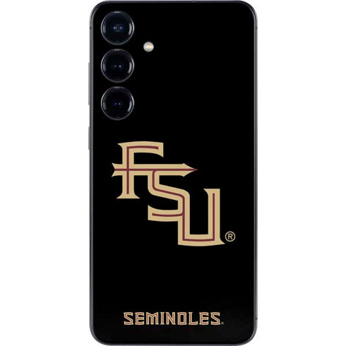 Florida State FSU Seminoles Black Galaxy S25 Plus Skin