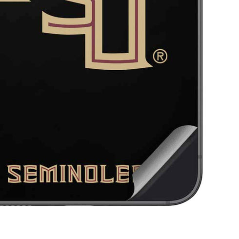Florida State FSU Seminoles Black Galaxy S24 Plus Skin
