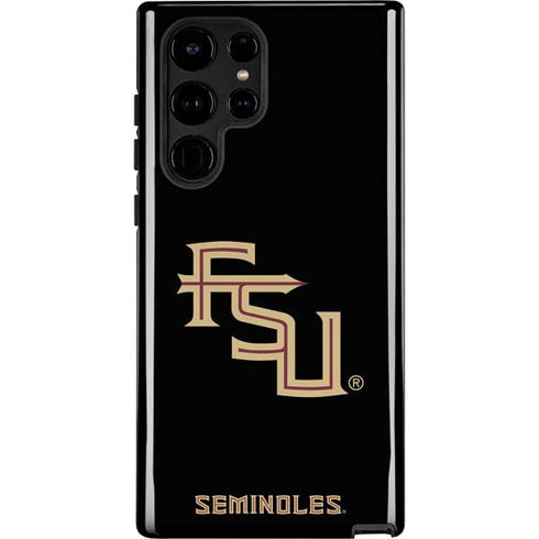 Florida State FSU Seminoles Black Galaxy S25 Ultra Impact Case