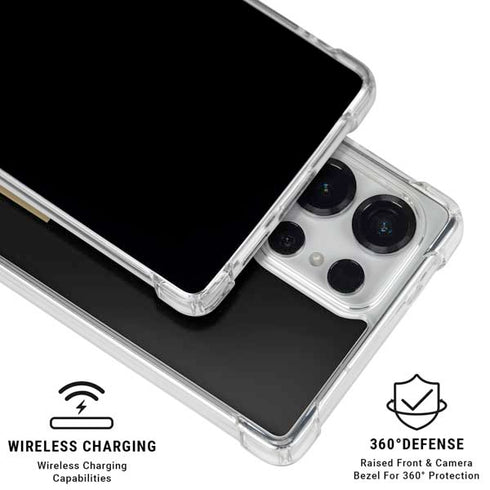 Florida State FSU Seminoles Black Galaxy S25 Ultra Clear Case