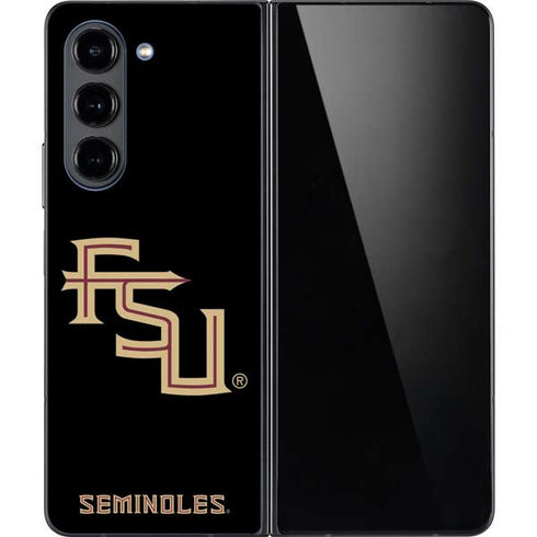 Florida State FSU Seminoles Black Galaxy Z Fold5 5G Skin