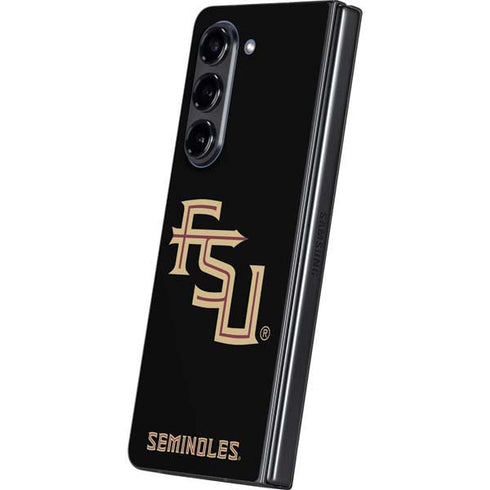 Florida State FSU Seminoles Black Galaxy Z Fold5 5G Skin