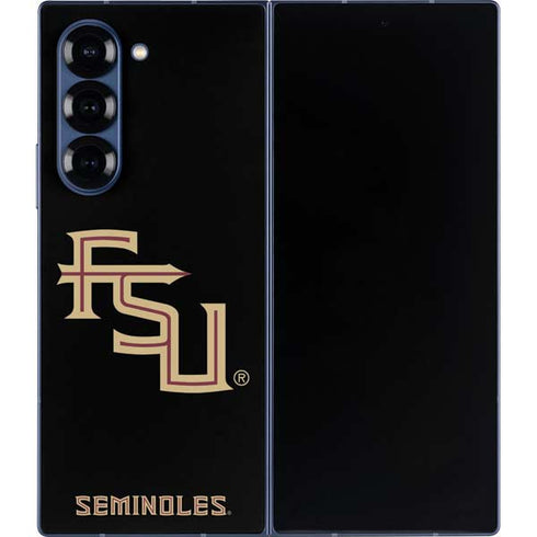 Florida State FSU Seminoles Black Galaxy Z Fold6 Skin