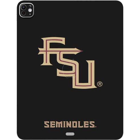 Florida State FSU Seminoles Black iPad Pro 13in M4 (2024) Skin