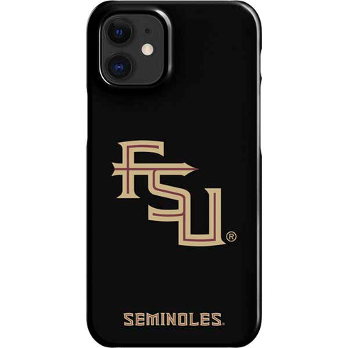 Florida State FSU Seminoles Black iPhone 12 Mini Lite Case