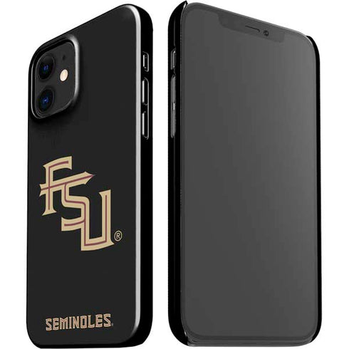 Florida State FSU Seminoles Black iPhone 12 Mini Lite Case