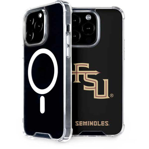 Florida State FSU Seminoles Black iPhone 14 Pro MagSafe Case