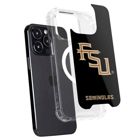 Florida State FSU Seminoles Black iPhone 14 Pro Max MagSafe Case