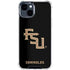 Florida State FSU Seminoles Black iPhone 15 Clear Case