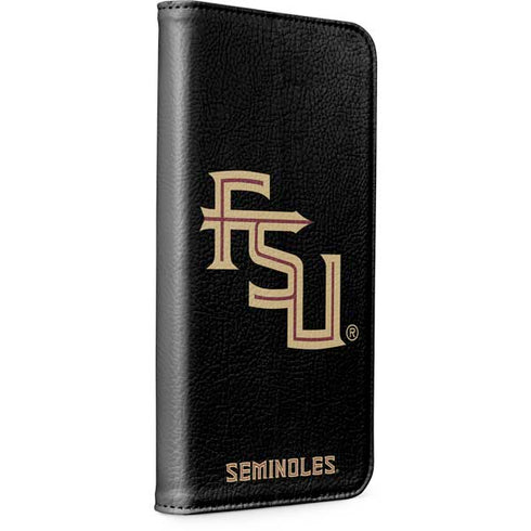 Florida State FSU Seminoles Black iPhone 15 Plus Folio Case