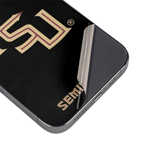 Florida State FSU Seminoles Black iPhone 15 Pro Max Skin