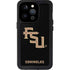 Florida State FSU Seminoles Black iPhone 15 Pro Waterproof Case