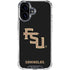 Florida State FSU Seminoles Black iPhone 16 Plus Clear Case
