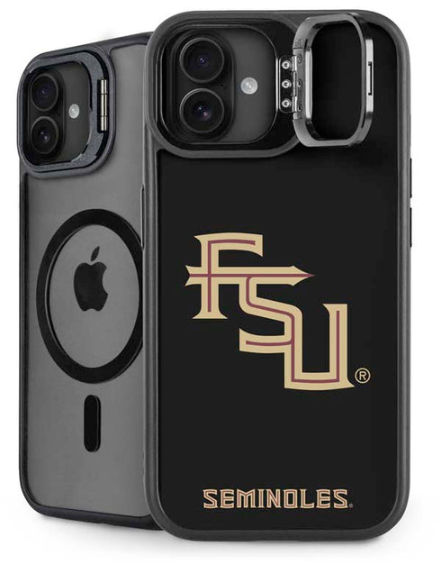 Florida State FSU Seminoles Black iPhone 16 Plus Kickstand Case
