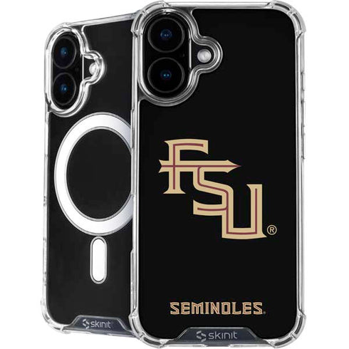 Florida State FSU Seminoles Black iPhone 16 Plus MagSafe Case