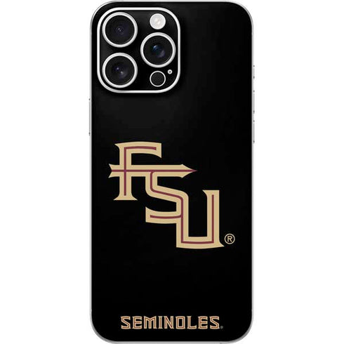 Florida State FSU Seminoles Black iPhone 16 Pro Max Skin