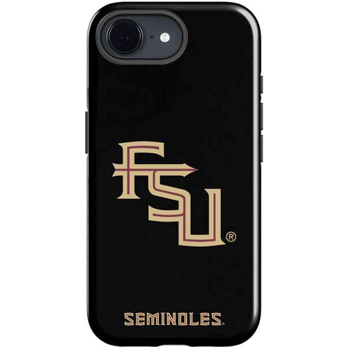 Florida State FSU Seminoles Black iPhone 16e Impact Case