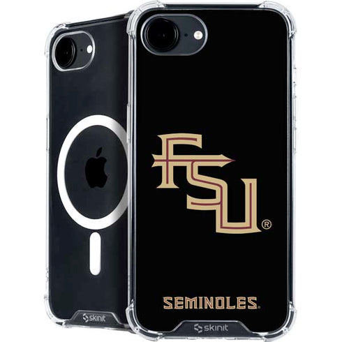 Florida State FSU Seminoles Black iPhone 16e MagSafe Case