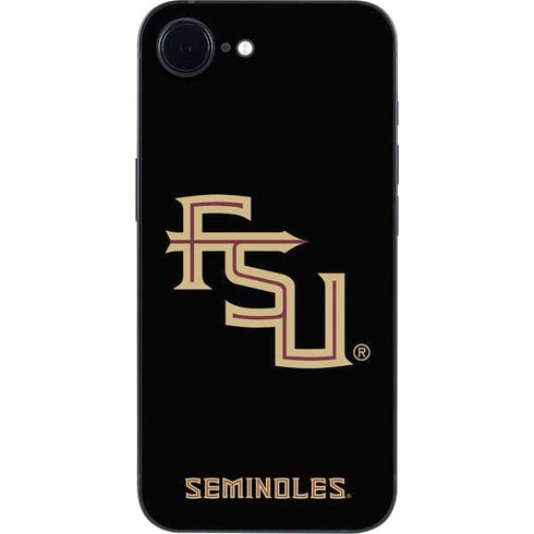 Florida State FSU Seminoles Black iPhone 16e Skin
