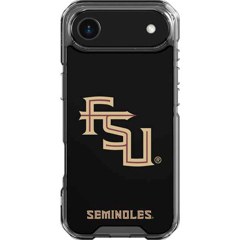 Florida State FSU Seminoles Black iPhone 17 Air Clear Case
