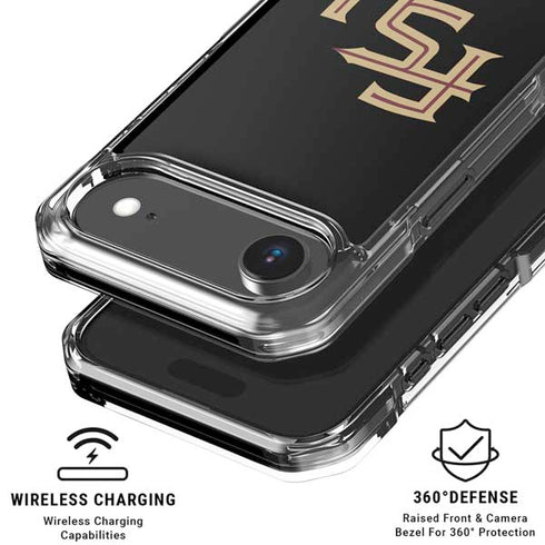Florida State FSU Seminoles Black iPhone 17 Air Clear Case
