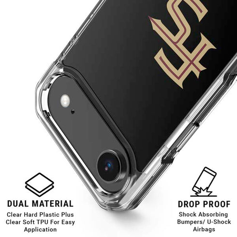 Florida State FSU Seminoles Black iPhone 17 Air Clear Case