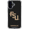Florida State FSU Seminoles Black iPhone 17 Clear Case