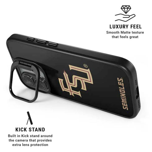 Florida State FSU Seminoles Black iPhone 17 Kickstand Case