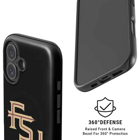 Florida State FSU Seminoles Black iPhone 17 Magsafe Impact Case