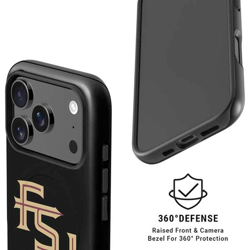 Florida State FSU Seminoles Black iPhone 17 Pro Magsafe Impact Case
