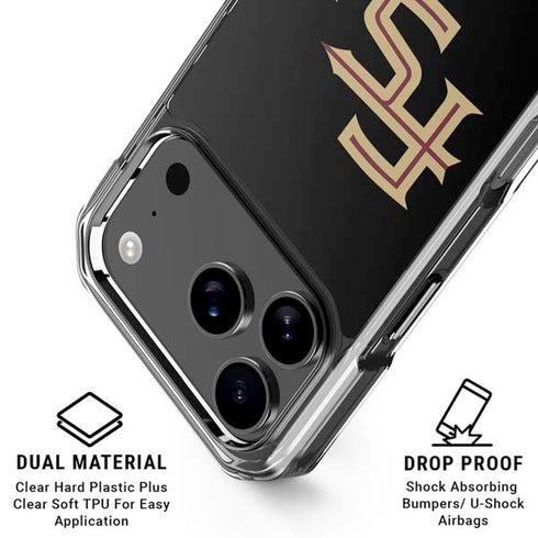 Florida State FSU Seminoles Black iPhone 17 Pro Max MagSafe Case