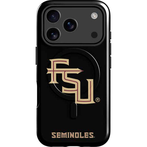 Florida State FSU Seminoles Black iPhone 17 Pro Max Magsafe Impact Case