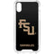 Florida State FSU Seminoles Black iPhone XS Clear Case