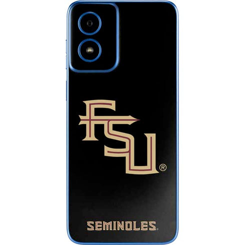 Florida State FSU Seminoles Black Moto G Play 4G (2024) Skin