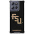 Florida State FSU Seminoles Black Moto G Stylus 5G (2025) Clear Case