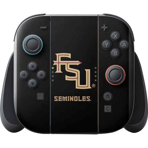 Florida State FSU Seminoles Black Nintendo Switch 2 (2025) with Joy-Con Skin