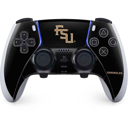 Florida State FSU Seminoles Black PS5 DualSense Edge Pro Controller Skin