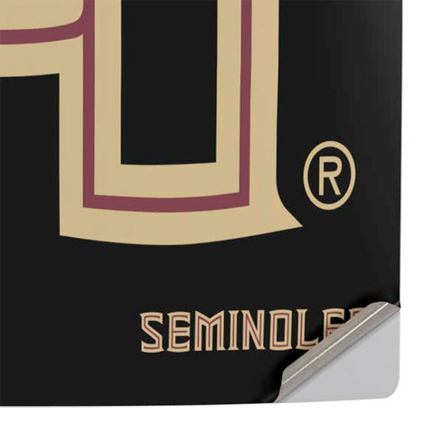 Florida State FSU Seminoles Black PS5 Pro Console Skin